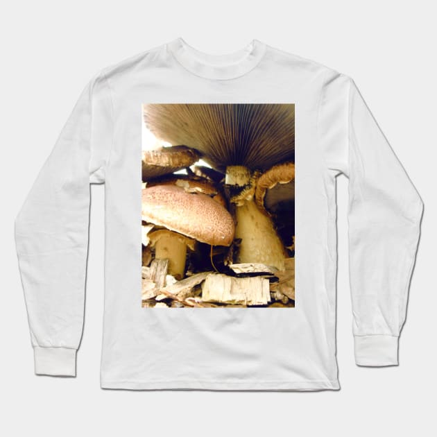 Under Mushroom Long Sleeve T-Shirt by saradaboru